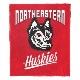 Northeastern OFFICIAL NCAA "Alumni" Silk Touch Throw Blanket; 50" x 60"